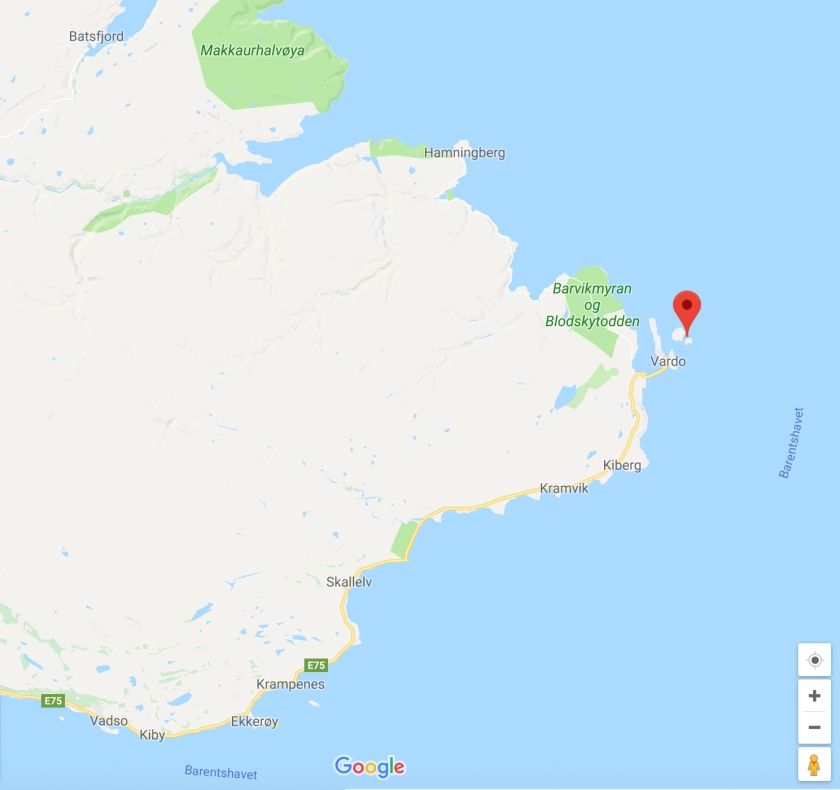 Hornoya island map
